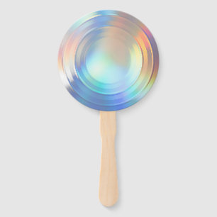 Moderne Pastel Rainbow Mermaid Unicorn Holographis Fächer