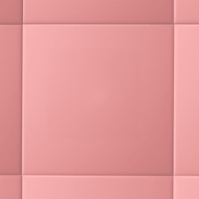 Moderne Pastel Solid Color Flamingo Pink Fliese (Von Creator hochgeladen)