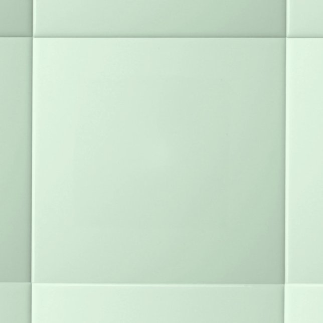 Moderne Pastel Solid Color Snowy Minze Fliese (Von Creator hochgeladen)