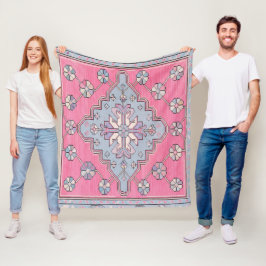 Moderne Pastel Turkish Rug Fleecedecke