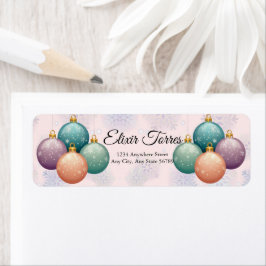 Moderne Pastel Weihnachtsschmuck Babydusche