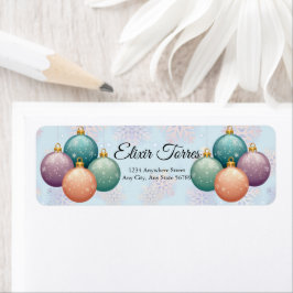 Moderne Pastel Weihnachtsschmuck Babydusche