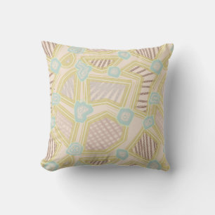 Moderne Pastell-Abstrakte Geometrische Muster  Kissen
