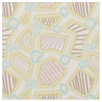 Moderne Pastell-Abstrakte Geometrische Muster Stof Stoff