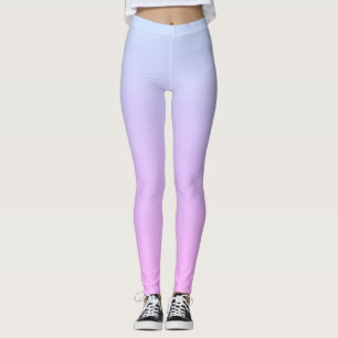 Moderne Pastell Blue & Pink Ombre Leggings