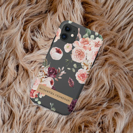 Moderne Pastell-Blume & Kraft-Personalisiertes Ges Case-Mate iPhone Hülle