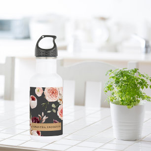 Moderne Pastell-Blume & Kraft-Personalisiertes Ges Edelstahlflasche