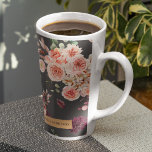 Moderne Pastell-Blume & Kraft-Personalisiertes Ges Milchtasse<br><div class="desc">Moderne Pastell-Blume & Kraft-Personalisiertes Geschenk</div>