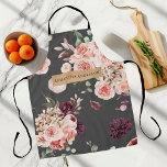Moderne Pastell-Blume & Kraft-Personalisiertes Ges Schürze<br><div class="desc">Moderne Pastell-Blume & Kraft-Personalisiertes Geschenk</div>