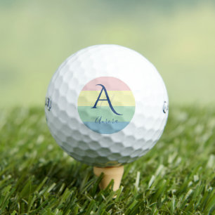 Moderne Pastell-Minimalist-Anpassung Golfball