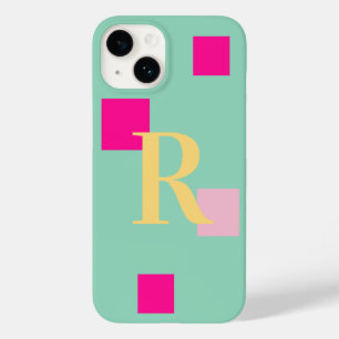 Moderne Pastell Monogram Case-Mate iPhone 14 Hülle