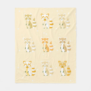 Moderne Pastell-Muster-Waschtierchen rosa braun Fleecedecke