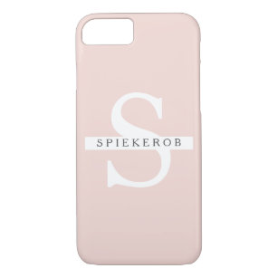 Moderne Pastell Pink Beauty Personalisiert Name Case-Mate iPhone Hülle