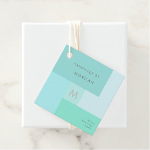 Moderne Pastelle   Personalisierte Produkt-Tag Geschenkanhänger
