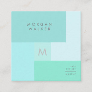 Moderne Pastelle   Square Business Card Quadratische Visitenkarte