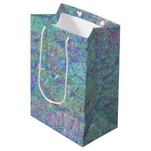 Moderne Pastellfarben Marble Mosaikmuster Mittlere Geschenktüte