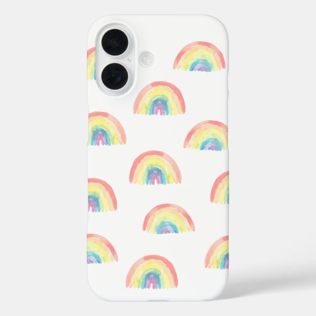 Moderne pastellfarbene Regenbogenfarbe niedlich Case-Mate iPhone Hülle (Rückseite)
