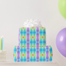 Moderne, pastellfarbene Regenbogenfarben Geschenkpapier