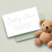 Moderne, pastellgrüne, handgeschriebene Display-Du