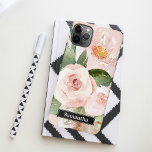Moderne pastellrosa Aquarellfarben - Blume und Nam iPhone 11Pro Max Hülle<br><div class="desc">Moderne pastellrosa Aquarellfarben - Blume und Name</div>