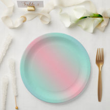 Moderne pastellrosa Minze hellgrüne Gradienten