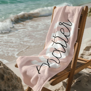 Moderne Pastellrosa You Matter Inspirationszitat Strandtuch