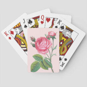 Moderne Pastellrosenblüten Spielkarten