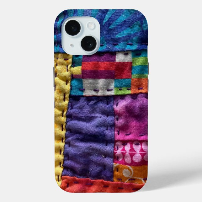 Moderne Patchwork-Quilt Handyhülle Case-Mate iPhone Hülle (Rückseite)