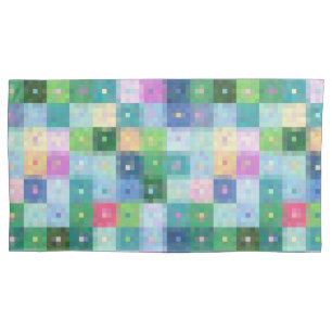 Moderne Patchwork-Steppkissen Kissenbezug