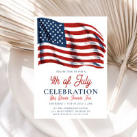 Moderne Patriotische Amerikanische Flagge 4. Juli 