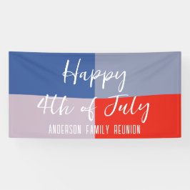 Moderne Patriotische Familie Wiedersehen Banner