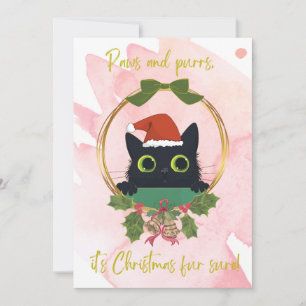 Moderne Päuse und Purrusweihnachtliche Einladung