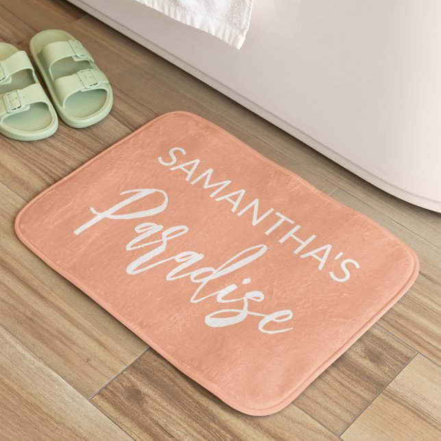 Moderne Peach Bath Mat Badematte (Von Creator hochgeladen)