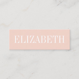 Moderne Peach QRCode Business Card Mini Visitenkarte