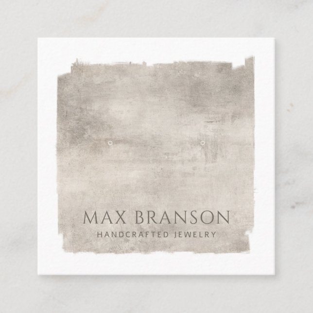 Moderne Pearring Display Card Quadratische Visitenkarte (Vorderseite)