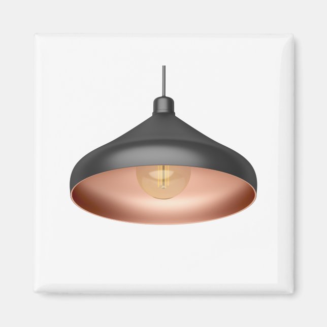 Moderne Pendelleuchte mit LED-Lampe Magnet (Vorne)