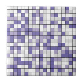 Moderne Periwinkle Lavender Geometrie Keramik Tile Fliese