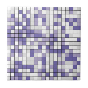 Moderne Periwinkle Lavender Geometrie Keramik Tile Fliese