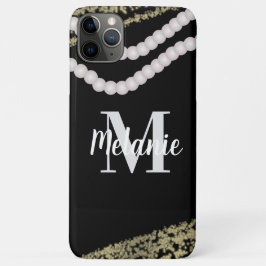 Moderne Perlen und Glitzer Case-Mate iPhone Hülle