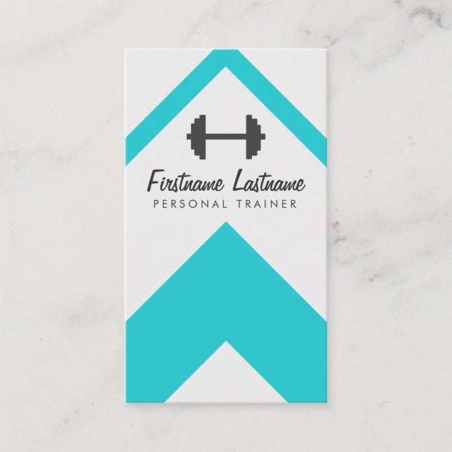 Moderne Personal Trainer & Fitness Visitenkarte (Vorderseite)