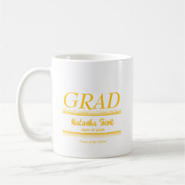Moderne personalisierte Abschlussfeier im Graduier Kaffeetasse