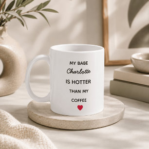 Moderne personalisierte Babe-Kaffeetasse Kaffeetasse
