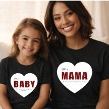 Moderne personalisierte Baby-Herz-T-Shirt