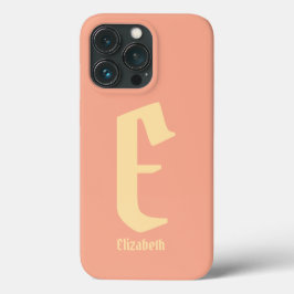 Moderne Personalisierte Bezeichnung Monogram Pink  Case-Mate iPhone Hülle
