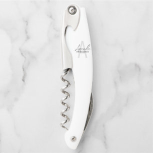 Moderne personalisierte Brautjungfer-Monogramm und Kellnermesser