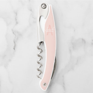 Moderne personalisierte Brautjungfer-Monogramm und Kellnermesser