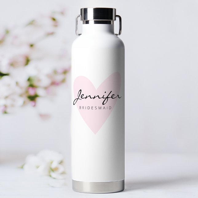 Moderne Personalisierte Brautjungfer Trinkflasche (Von Creator hochgeladen)