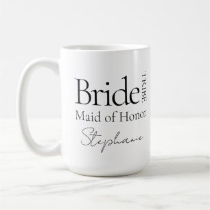 Moderne, personalisierte Brautparty-Geschenke Kaffeetasse