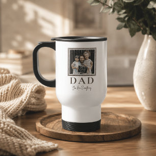Moderne personalisierte Dad-Foto Reisebecher