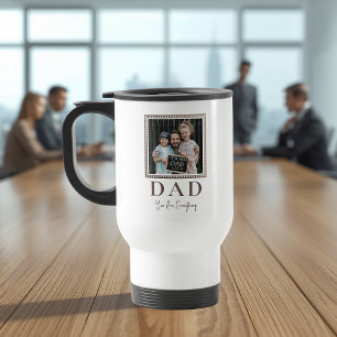 Moderne personalisierte Dad-Foto Reisebecher